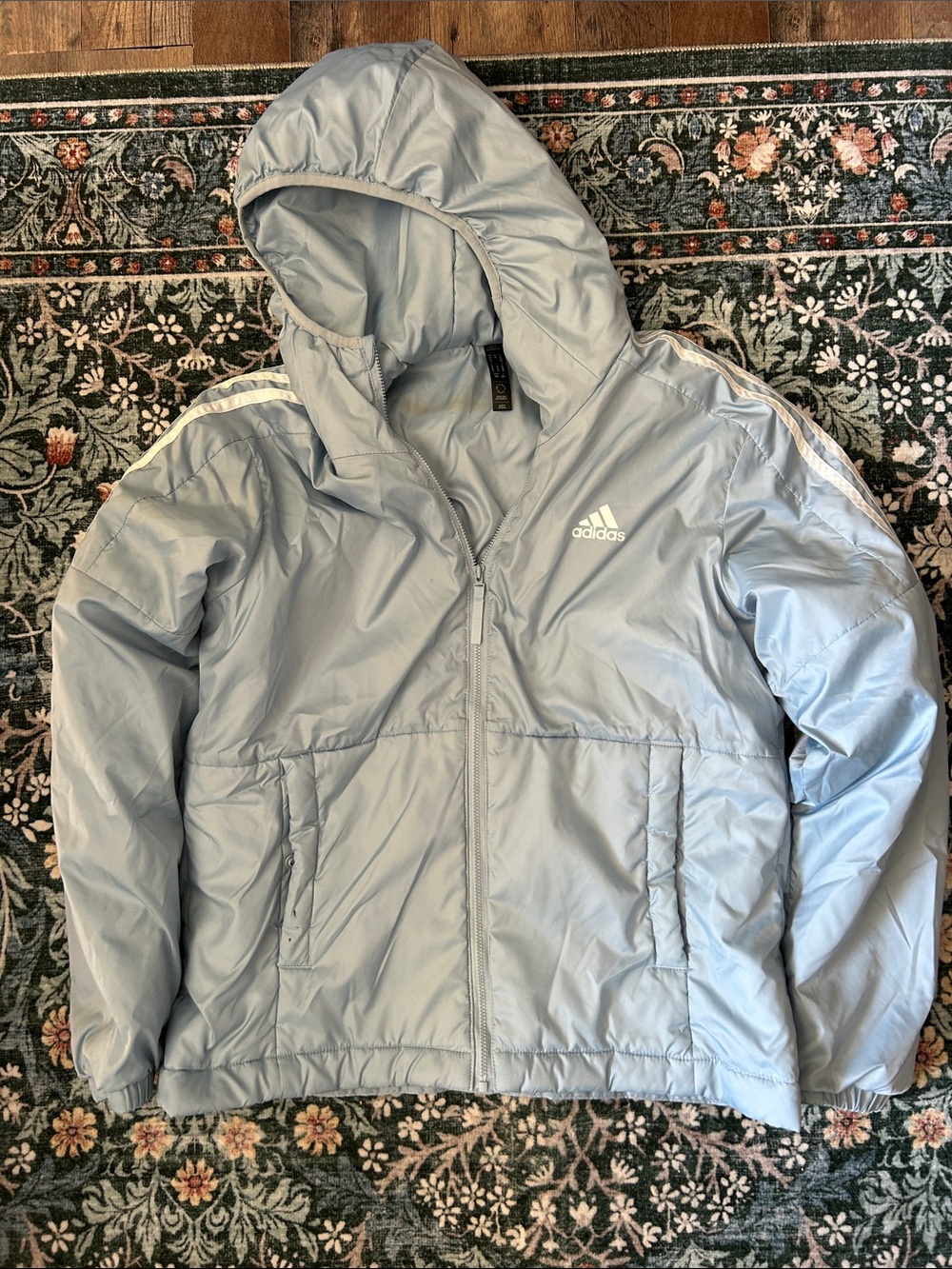 Adidas Baby Blue Puffer Jacket
